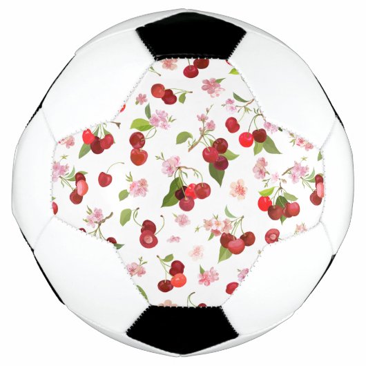 さくらんぼパターン1 サッカーボール (正面)