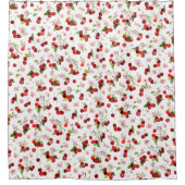 さくらんぼパターン1 シャワーカーテン (正面)