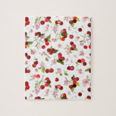 さくらんぼパターン1 ジグソーパズル (縦)