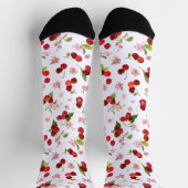 さくらんぼパターン1 ソックス (上部)