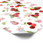 さくらんぼパターン1 フォトプリント            (角)