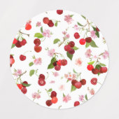 さくらんぼパターン1 ラベル (デザイン1)