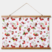 さくらんぼパターン1 吊り下げ型タペストリー (正面2)