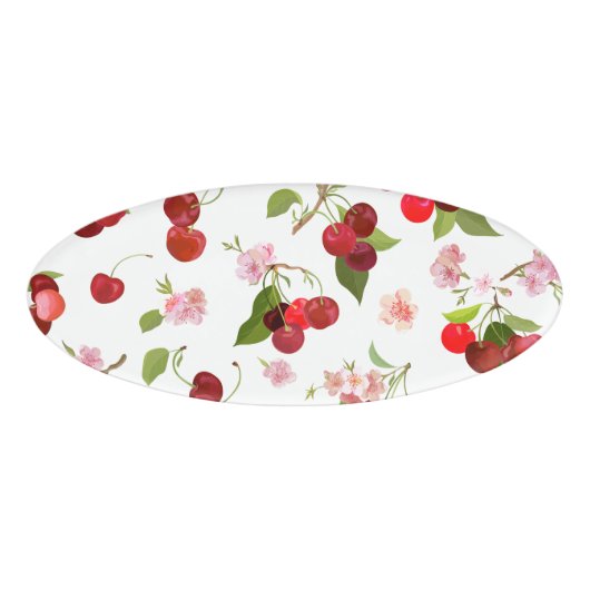 さくらんぼパターン1 名札 (正面)