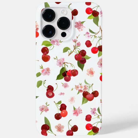 さくらんぼパターン1 Case-Mate iPhoneケース (裏面)