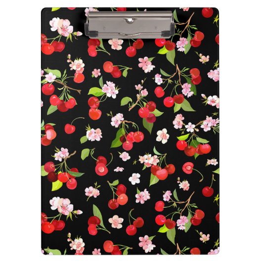 さくらんぼパターン2 クリップボード (正面)