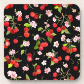 さくらんぼパターン2 コースター (正面)