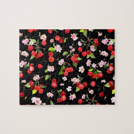 さくらんぼパターン2 ジグソーパズル (横)