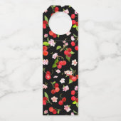 さくらんぼパターン2 ボトルネックタグ (正面)