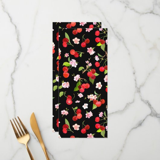 さくらんぼパターン2 メニュー (正面/裏面インサイチュ)