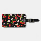 さくらんぼパターン2 ラゲッジタグ (正面横)