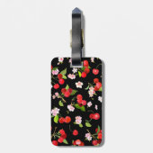 さくらんぼパターン2 ラゲッジタグ (裏面縦)