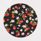 さくらんぼパターン2 ラベル (デザイン2)