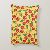 さくらんぼパターン アクセントクッション (裏面(縦))