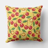 さくらんぼパターン クッション (裏面)