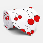 さくらんぼパターン ネクタイ (ロール)