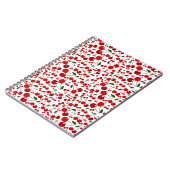 さくらんぼパターン ノートブック (左側)