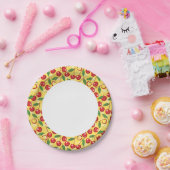 さくらんぼパターン ペーパープレート (パーティー)