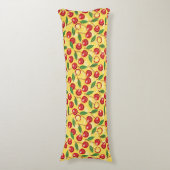 さくらんぼパターン ボディピロー (正面縦)