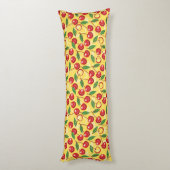 さくらんぼパターン ボディピロー (裏面 (縦))