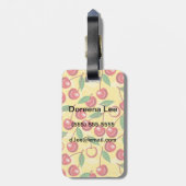 さくらんぼパターン ラゲッジタグ (裏面縦)