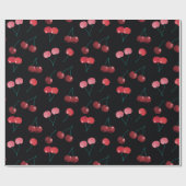 さくらんぼパターン ラッピングペーパー (フラット)