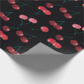 さくらんぼパターン ラッピングペーパー (角)