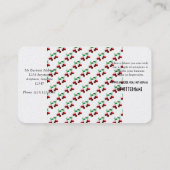 さくらんぼパターン 名刺 (裏面)