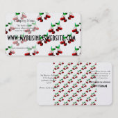 さくらんぼパターン 名刺 (正面/裏面)