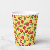 さくらんぼパターン 紙コップ (裏面)