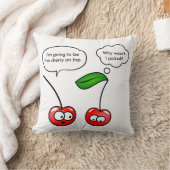 さくらんぼパンおもしろいズジョーク クッション (ブランケット)