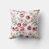 さくらんぼパーソナライズされたブロッサムウォーターの色 クッション (裏面)