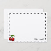 さくらんぼパーソナライズされたメモカード ノートカード (正面/裏面)