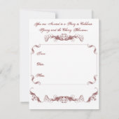 さくらんぼパーティの招待状 招待状 (裏面)