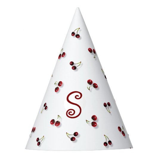 さくらんぼパーティーハット パーティーハット (正面)