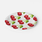 さくらんぼパーティー紙プレート接待食 ペーパープレート (アングル)