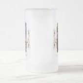 さくらんぼビクトリアン花霜ビールマグ フロストグラスビールジョッキ (中央)