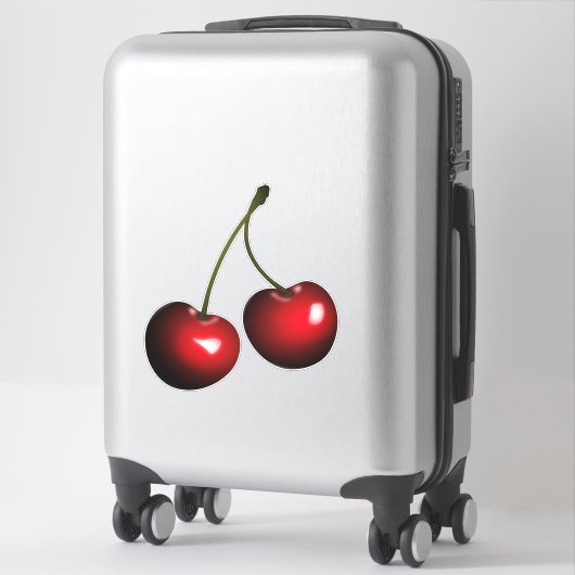 さくらんぼビニールステッカー シール (スーツケース)