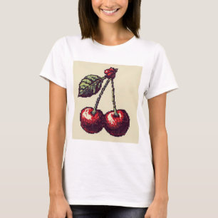 さくらんぼピクセル Tシャツ