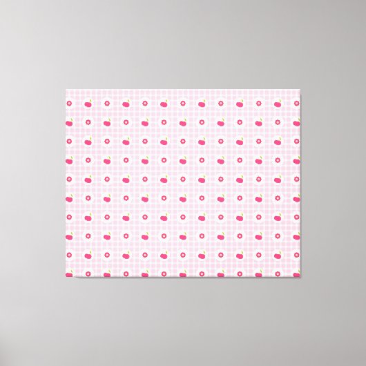 さくらんぼピクニックキャンバス印刷 キャンバスプリント (正面)