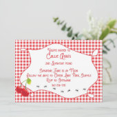 さくらんぼピクニック招待状 招待状 (スタンド正面)