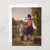 さくらんぼピッカー ポストカード (正面/裏面)