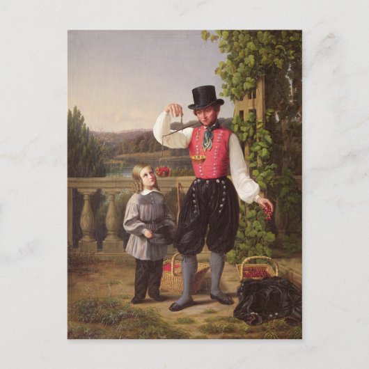 さくらんぼピッカー ポストカード (正面)