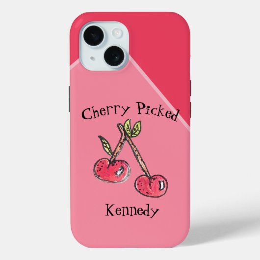 さくらんぼピモダンンク10代の名カラフルおもしろい Case-Mate iPhoneケース (裏面)