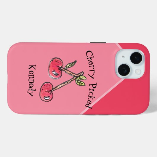 さくらんぼピモダンンク10代の名カラフルおもしろい Case-Mate iPhoneケース (裏面 (横))