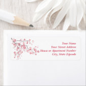 さくらんぼピンクのラベル ラベル (インサイチュ)