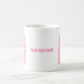 さくらんぼピンクの花ジャパン コーヒーマグカップ (中央)