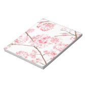 さくらんぼピンクの花桜 日本の ノートパッド (回転)