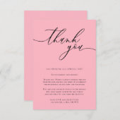 さくらんぼピンクカスタム色の写真ありがとう エンクロージャーカード (正面/裏面)