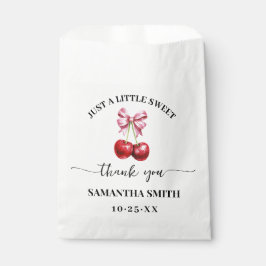 さくらんぼピンクコケットベビーシャワーパーティー フェイバーバッグ